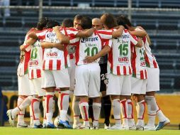 Los jugadores del Necaxa planearán una buena estrategia para quedarse con los tres puntos en juego. MEXSPORT  /