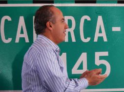 Felipe Calderón asisitó en Sonora a la inauguración de las obras de la carretera Caborca-Sonoyta. EL UNIVERSAL  /