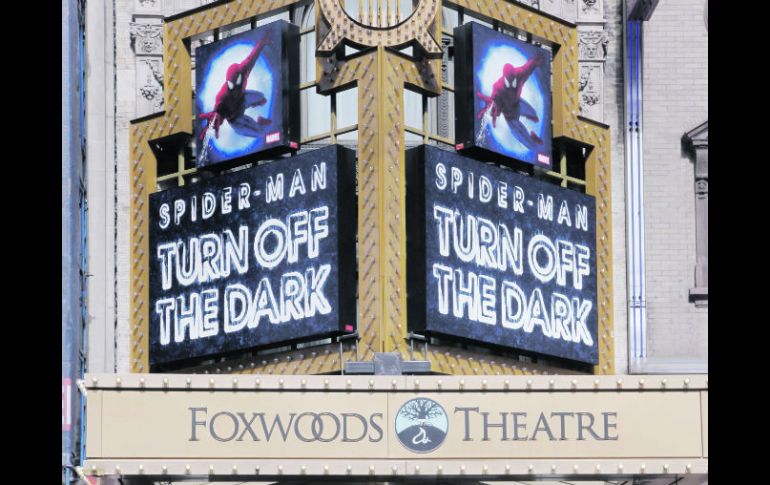 Aunque hay un mes “estimado”, no hay fecha para que se estrene la obra de Spider Man en el teatro Foxwoods de Broadway.AP  /