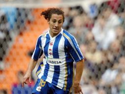 Andrés Guardado en un partido con el Deportivo La Coruna. MEXSPORT  /