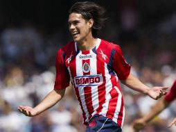 Xavier Baez celebra durante un partido de la semana 6 del Clausura 2011. MEXSPORT  /