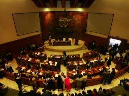 Imagen durante la Sesión Ordinaria del Congrreso del Estado. A. GARCÍA  /