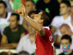 Javier Hernández admite que aún siente nervios cuando le dan la oportunidad de jugar. MEXSPORT  /