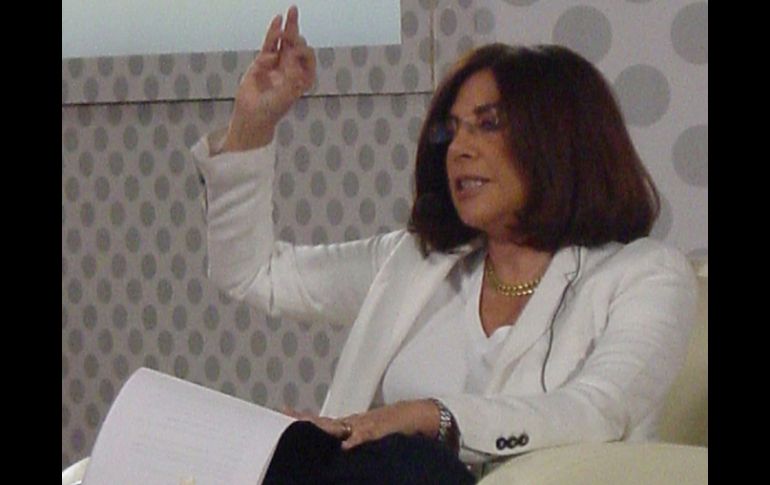 Recientemente la escritora participó en el Primer Congreso Internacional de las Mujeres. NTX  /