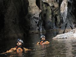 El Río San Jerónimo, un punto de aventura extrema entre sus cuevas de tipo kárstica.ELUNIVERSAL  /