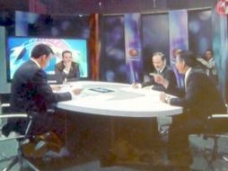 Los líderes de los tres principales partidos de México rechazaron conformar alianzas entre sí. Imagen tomada de la televisión. ESPECIAL  /