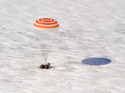 El aterrizaje de la TMA-M era esperado con expectación por los especialistas. AP  /