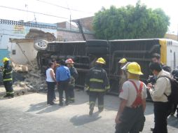 Los lesionados fueron atendidos en la Cruz Verde Leonardo Oliva y la Cruz Roja del parque Morelos. O. RUVALCABA  /