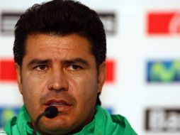 El técnico del Tri Sub-20 durante una conferencia de prensa. MEXSPORT  /