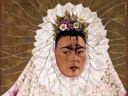 Se muestra el cuadro de Frida Kahlo 'Diego en mi pensamiento' que forma parte de la exposición. EFE  /