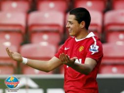 El jugador mexicano Javier 'Chicharito' Hernández se ha llenado de elogios por su buen desempeño. MEXSPORT  /