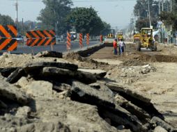 Vista de los trabajos realizados en la Carretera Tesistán. ARCHIVO  /