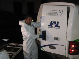 Los cuerpos fueron llevados al Semefo en Guadalajara, para corroborar además si uno de ellos pertenece a Adame Barreto. O. RUVALCABA  /