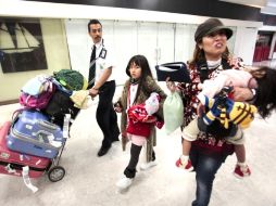 Hoy llegó el primer avión fletado por el Gobierno de México para repatriar a connacionales que estaban en Japón. EL UNIVERSAL  /
