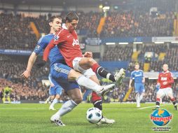 ''Chicharito'' ya enfrentó tres veces al Chelsea en esta temporada. GETTY IMAGES SPORT  /