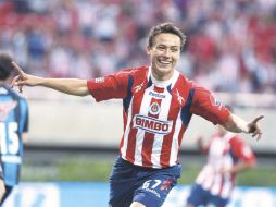 Érik Torres celebra una de sus dos anotaciones frente al Querétaro. E. PACHECO  /