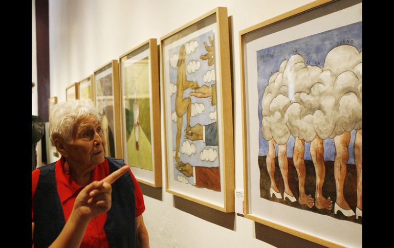 En la imagen, la pieza La vida es un sueño que camina es parte de la exposición Yo, pintor. M.FREYRÍA  /