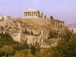 En la imagen la acrópolis de Atenas, Las reliquias fueron cedidas por el propio Temple el pasado jueves a Scotland Yard. ESPECIAL  /