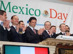 La Bolsa de Nueva York celebra el tercer ''Día de México''. EFE  /