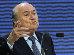 Blatter en conferencia de prensa. AFP  /