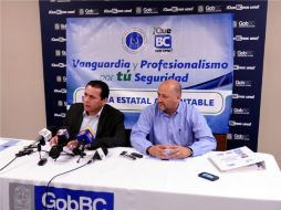 Secretario de Seguridad Pública de Baja California, Daniel de la Rosa Anaya. NOTIMEX  /