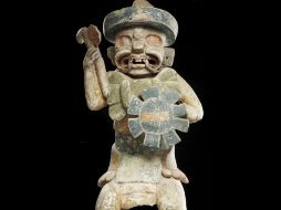 La figurilla intenta recrear rasgos propios de las representaciones prehispánicas maya. EFE  /