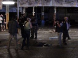 Los policías encontraron varios casquillos del calibre .9 milímetros como huella del ataque. O. RUVALCABA  /