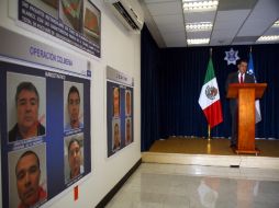 El jefe de la división antidrogas de la Policía Federal, Ramón Eduardo Pequeño, hizo el anuncio de la detención. NOTIMEX  /