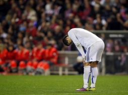 El jugador portugués Cristiano Ronaldo jugó con molestías el partido ante el Atlético de Madrid. REUTERS  /