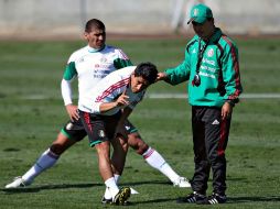 Ricardo Osorio entrenando con la Selección mexicana. MEXSPORT  /