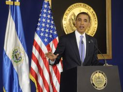 Barack Obama durante su visita a El Salvador. ARCHIVO  /