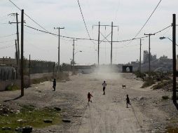Niños en Ciudad Juárez, donde se registra la mayor violencia por enfrentamientos relacionados con el crimen organizado. ARCHIVO  /
