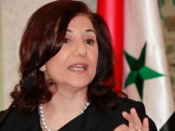Consejera de la Presidencia siria, Buzeina Shaaban, anuncia las nuevas reformas. EFE  /