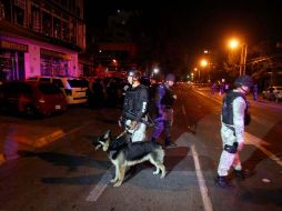 La zona de la agresión con granadas fue acordonada por autoridades para realizar las investigaciones correspondientes. E. PACHECO  /