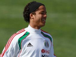 Giovani dos Santos en la sesión de entrenamientos del Tri. MEXSPORT  /