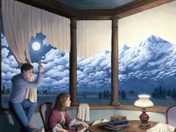 En la imagen ''Un cambio de Paisaje II'' del canadiense Rob Gonsalves. EFE  /