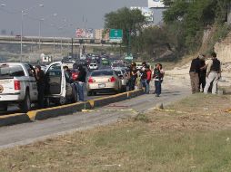 Vista del lugar en donde hombres armados se llevaron el cadáver de José Luis Cerda Meléndez ''La Gata''. NTX  /