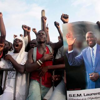 Manifestación pro Gbagbo en Costa de Marfil