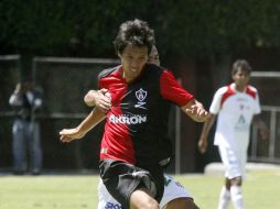 Ricardo Jiménez consiguió un golazo para el cuadro de Colomos. M. FREYRÍA  /