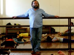 El director de escena, Mauricio Jiménez, impartió el taller El actor como creador.A. HINOJOSA  /