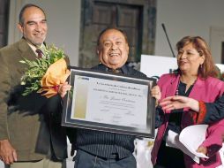 El titular de la Secretaría de Cultura de Jalisco, Alejandro Cravioto Lebrija, junto conFrancisco Javier Contreras. E.PACHECO  /