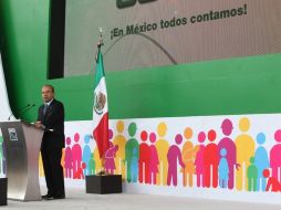 Calderón se refirió a los resultados del Censo como una herramienta para repetir las cosas que se hacen bien. ARCHIVO  /