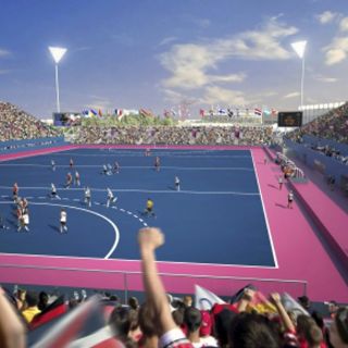 Canchas azules para hockey en Olimpiadas