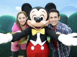 Liesl, Mickey y Fer, listos para comenzar una buena etapa a través del canal Disney Junior. A.CAMACHO  /