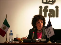 Jacqueline Peshcard Mariscal, comisionada presidenta del IFAI. ESPECIAL  /