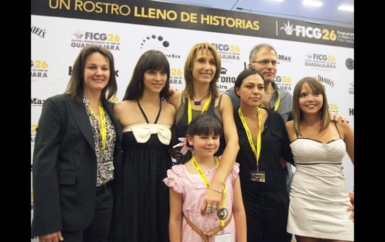 Elenco de la película en el Festival Internacional de Cine de Guadalajara. A.CAMACHO  /