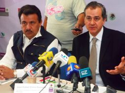 Los titulares de la Conafor y Semarnat brindaron una rueda de prensa para detallar los problemas en materia de incendios. A. GARCÍA  /