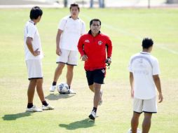 Los jugadores rojinegros cumplen una semana manifestándose por el retraso en los pagos de la directiva. E. PACHECO  /