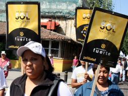 A decir del grupo del Sol Naciente, sólo se les permitió la entrada una vez que ya había comenzado la votación. ARCHIVO  /