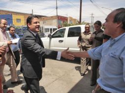 Aristóteles Sandoval visitó ayer la Colonia del Fresno, para informar los beneficios del Programa de Intervención por Objetivos.S.NUÑEZ  /